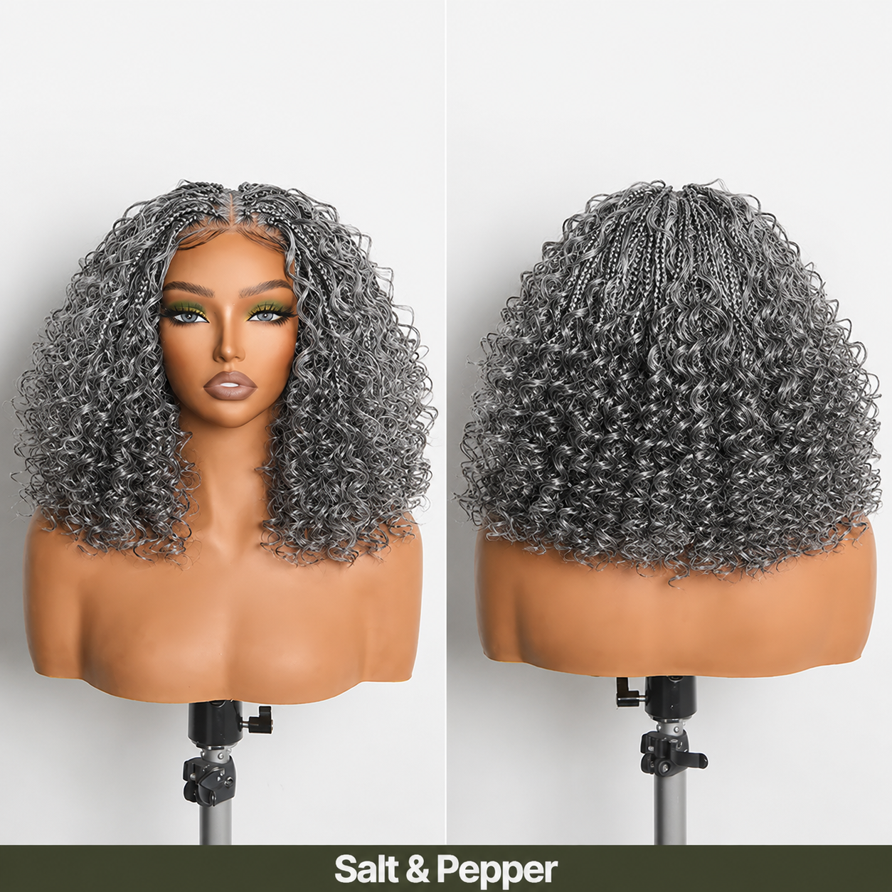 ✨✨13x6 HD Lace Wig Glueless Wear & Go 12” Boho Braids Water Wave Pre-Cut Lace Wig – Premium Fiber, Beginner Friendly