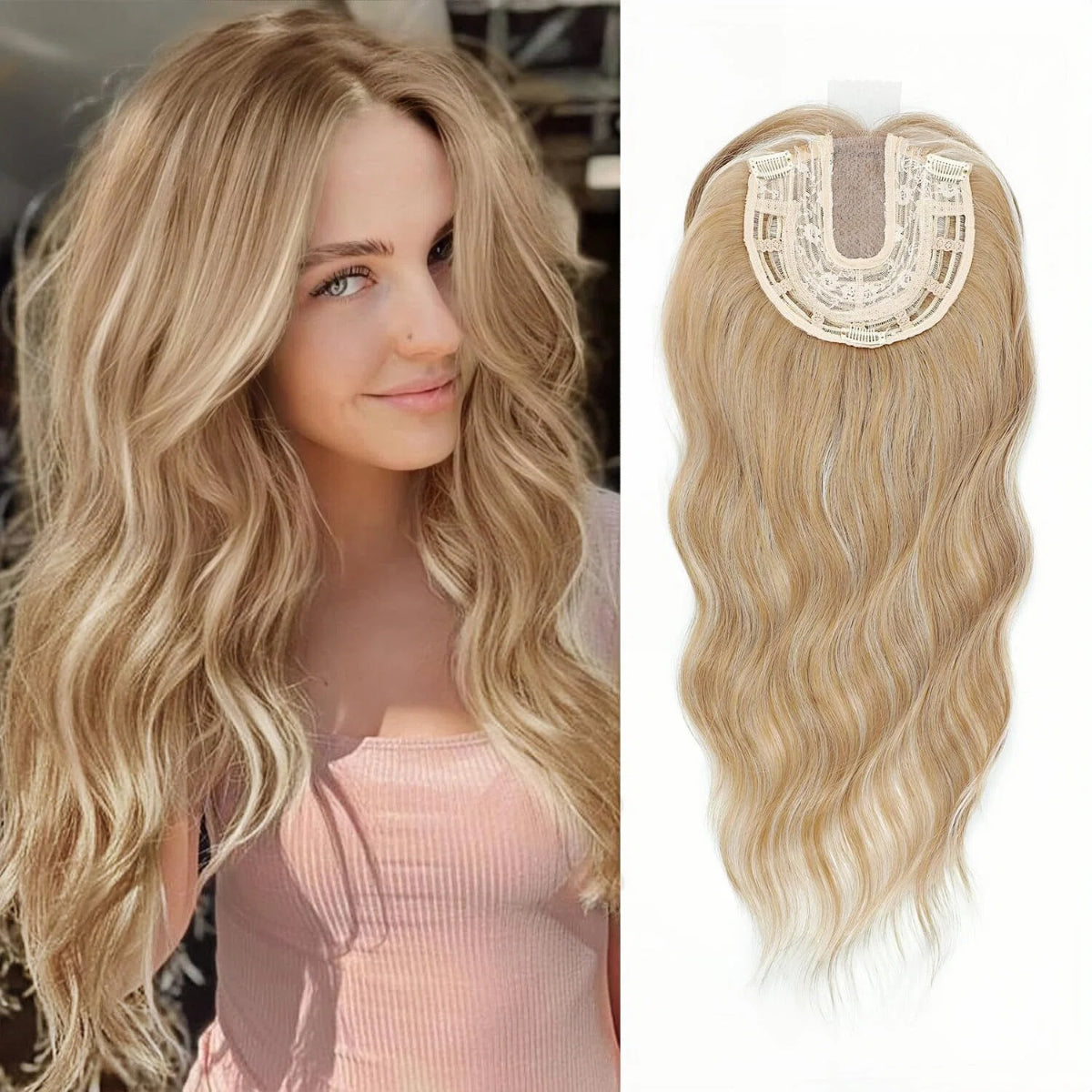 ⚡⚡ Final Hours –⚡2026 New Lightweight & Breathable Wavy Hair Topper