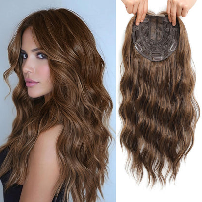 ⚡ Final Hours –⚡2026 New Lightweight & Breathable Wavy Hair Topper