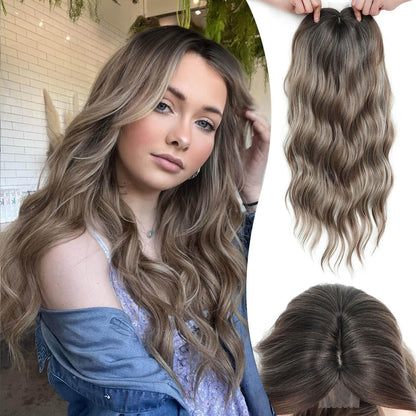 ⚡ Final Hours –⚡2026 New Lightweight & Breathable Wavy Hair Topper
