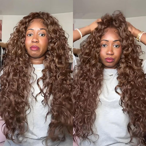 SZC Bouncy Loose Deep Body Wave 13x4 Lace Front Human Hair Wigs 250 300 Density